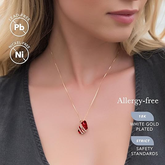 July Birthstone Crystal Necklace