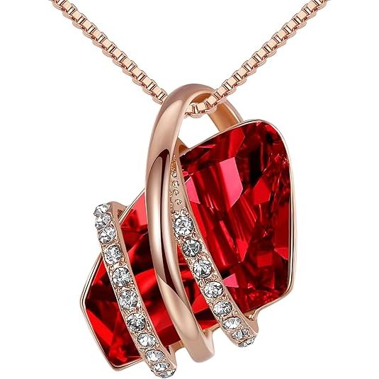 July Birthstone Crystal Necklace